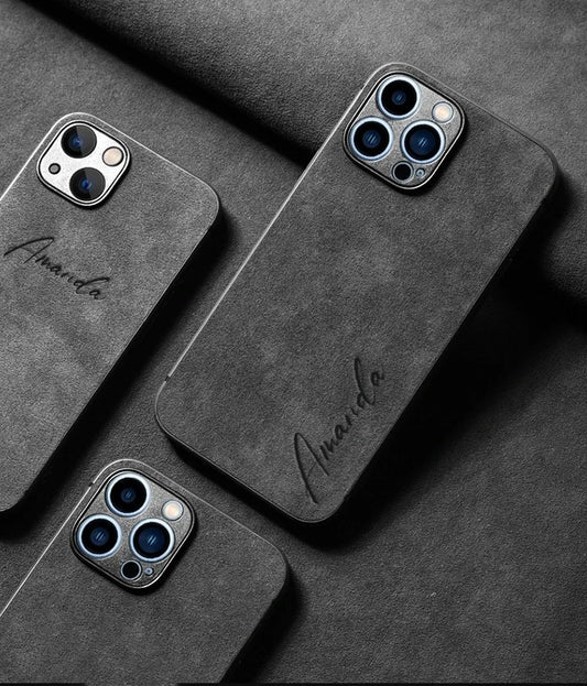 Personalisierte Handyhülle iPhone Alcantara